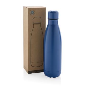 XD Collection Eureka einwandige Wasserflasche aus RCS rec. Stainless-Steel Blau