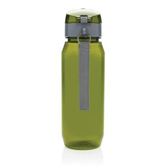 XD Collection Yide verschließbare Wasserflasche aus RCS rec. PET, 800ml Grün