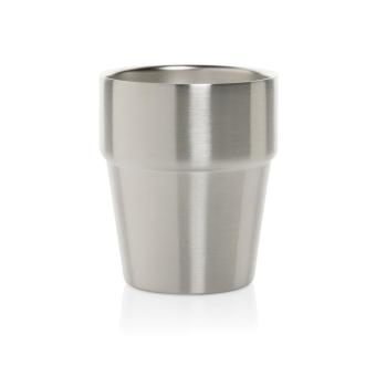 XD Collection Clark Doppelwandige RCS Kaffeetasse 300ml Silber