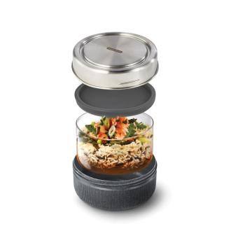 Black + Blum Black+Blum Glass Lunch Bowl 750ml Silber