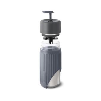 Black + Blum Black+Blum Glas-Reisebecher 340ml Grau