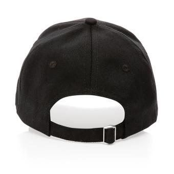 XD Collection Impact 6 panel 280gr Recycled cotton cap with AWARE™ tracer Black