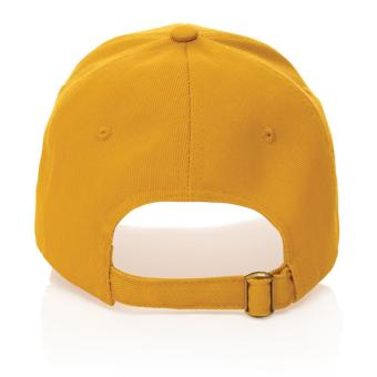 XD Collection Impact 6 panel 280gr Recycled cotton cap with AWARE™ tracer Yellow