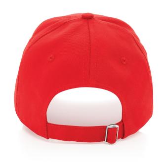 XD Collection Impact 5panel 280gr Recycled cotton cap with AWARE™ tracer Red