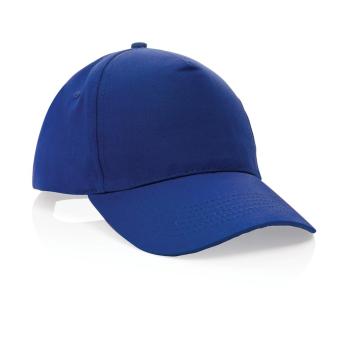 XD Collection Impact 5 Panel Kappe aus 190gr rCotton mit AWARE™ Tracer Blau