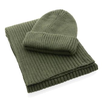 XD Collection Impact AWARE™  Polylana® double knitted beanie Green