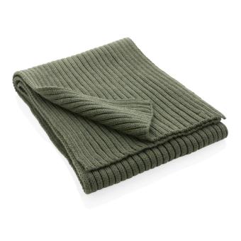 XD Collection Impact AWARE™ Polylana® knitted scarf 180 x 25cm Green