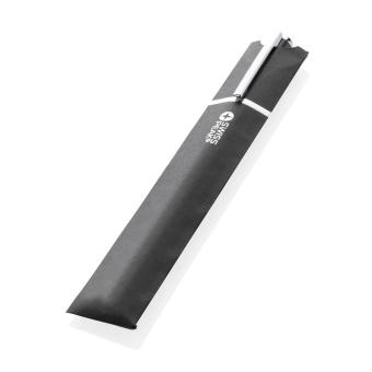 Swiss Peak Cedar RCS certified recycled aluminium pen Black