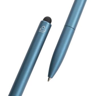 XD Collection Kymi RCS certified recycled aluminium pen with stylus Bright royal