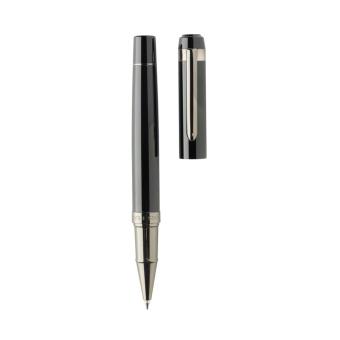 Swiss peak OSLO recycled stainless steel deluxe pen set Black