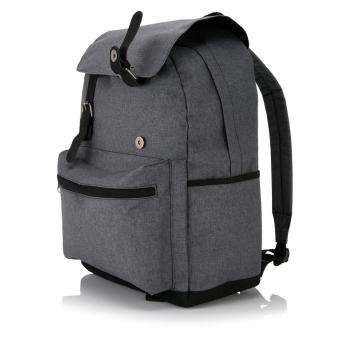 XD Collection Laptop backpack with magnetic buckle straps Convoy grey