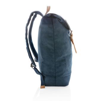 XD Collection Canvas laptop backpack PVC free Aztec blue