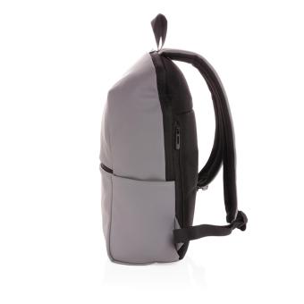 XD Collection Schicker PU 15.6" Laptop-Rucksack Grau