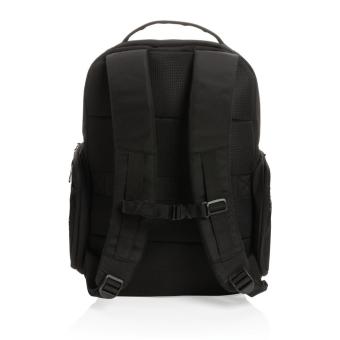 Swiss Peak AWARE™ RPET 15.6 inch commuter backpack Black