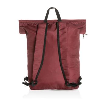 XD Collection Dillon AWARE™ RPET lightweight foldable backpack Red