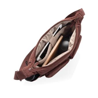 XD Xclusive KENTO URBAN RCS recycled nylon padded crossover bag Burgundy red