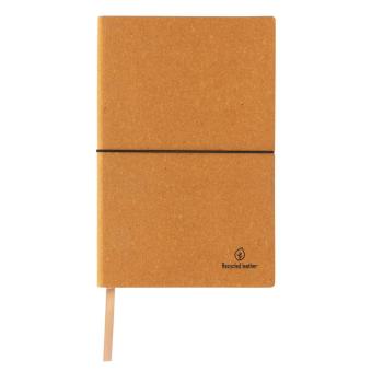 XD Collection A5 Notizbuch aus GRS recyceltem Leder Braun