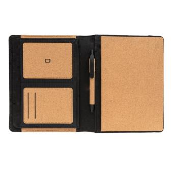 XD Collection Deluxe cork portfolio A5 with pen Brown