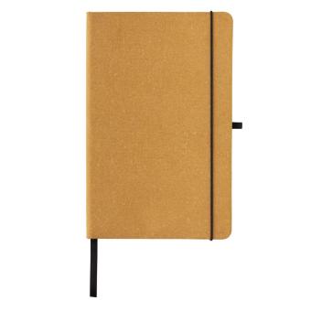 XD Collection A5 Hardcover Notizbuch aus GRS recyceltem PU Braun