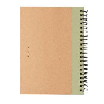 XD Collection Kraft spiral notebook with pen Green