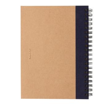 XD Collection Kraft spiral notebook with pen Aztec blue