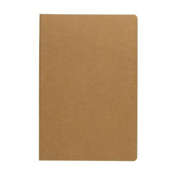 XD Collection Salton A5 GRS certified recycled paper notebook Brown
