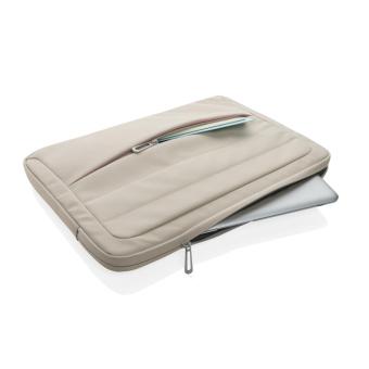 XD Xclusive Armond AWARE™ RPET 15.6" Laptop-Sleeve Beige