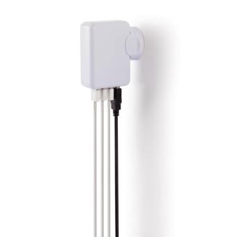 XD Collection Travel plug with 4 USB ports White