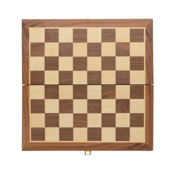 XD Collection Faltbares Schachspiel aus Holz Braun