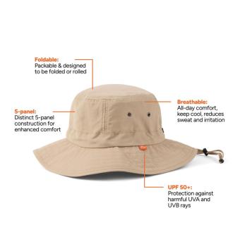 Nordic Drift RCS Horizon UPF 50+ bucket hat Fawn