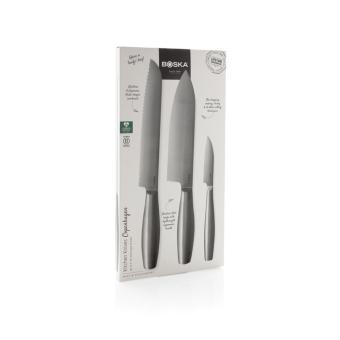 BOSKA Küchenmesser Copenhagen, 3er-Set Titan