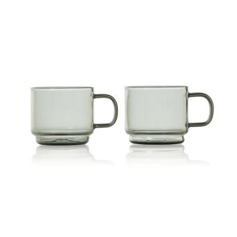 AdHoc Impact Espressotassen 70ml, 2er-Set Transparent