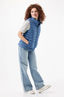 IQONIQ Meru women recycled polyester bodywarmer, moonlight blue Moonlight blue | XXS