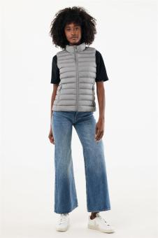 IQONIQ Meru Damen Bodywarmer aus recyceltem Polyester, Silbergrau Silbergrau | L
