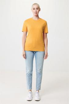 IQONIQ Bryce recycled cotton t-shirt, ocher yellow Ocher yellow | S