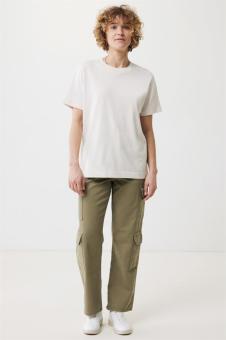IQONIQ Kakadu relaxed recycled cotton t-shirt, ivory white, pebble gray Ivory white, pebble gray | XXS