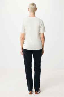 IQONIQ Sierra lightweight recycled cotton t-shirt, ivory white, pebble gray Ivory white, pebble gray | XXS