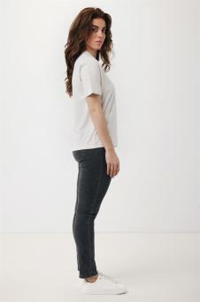 IQONIQ Teide T-Shirt aus recycelter Baumwolle, Elfenbeinweiß, Kieselgrau Elfenbeinweiß, Kieselgrau | XXS