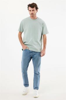 IQONIQ Nikko Heavyweight T-Shirt aus recycelter Baumwolle, Eisberggrün Eisberggrün | XXS