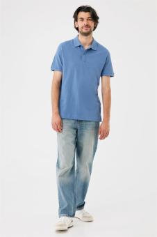 IQONIQ Yosemite recycled cotton pique polo, moonlight blue Moonlight blue | XXS