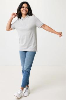 IQONIQ Yosemite recycled cotton pique polo, heather grey Heather grey | 4XL