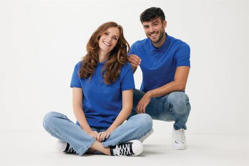 IQONIQ Yosemite Piqué-Poloshirt aus recycelter Baumwolle, königsblau Königsblau | XXL
