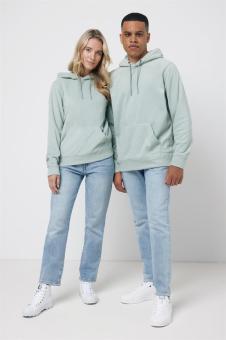 IQONIQ Trivor Mikrofleece-Kapuzen-Pulli aus recyc. Polyester, Eisberggrün Eisberggrün | XXS