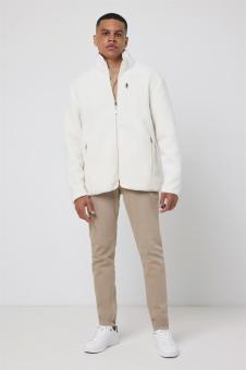 IQONIQ Diran Fleecejacke aus recyceltem Polyesterflor, Neutral Neutral | XXS