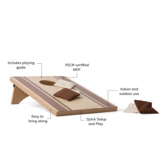VINGA Cornhole game Brown