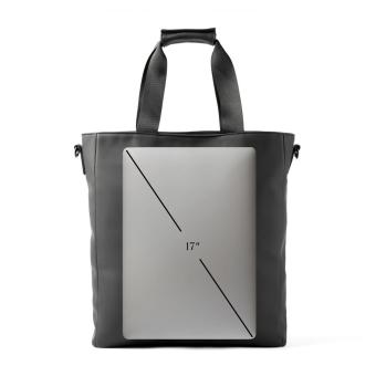 VINGA Baltimore office tote Black