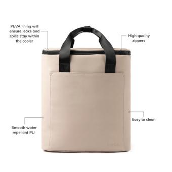 VINGA Baltimore Trail Kühlrucksack Beige