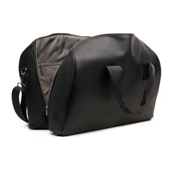 VINGA Bermond RCS recycled PU weekend bag Black