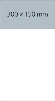 Einblatt-4-Monatskalender als Werbekalender zum Bedrucken. Deutsch (D/GB/F). Dünne, moderne Schrift. Inkl. 4C-Druck. Blau