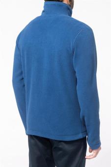 KA911 Fleecejacke mit durchgehendem Reißverschluss, Blau Blau | L